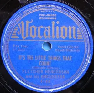 Pochette de It's the Little Things That Count / Saving Myself for You de Fletcher Henderson and His Orchestra