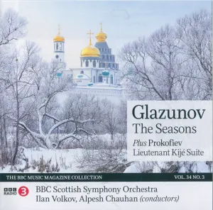 Pochette de BBC Music, Volume 34, Number 3: Glazunov: The Seasons / Prokofiev: Lieutenant Kijé Suite de Sergei Prokofiev - Alexander Glazunov - Ilan Volkov
