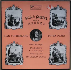 Pochette de Acis & Galatea de George Frideric Handel - Sir Adrian Boult - Peter Pears - Joan Sutherland