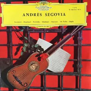 Pochette de Scarlatti - Dowland - Torroba - Giuliani - Narvaez - De Falla - Esplà de Andrés Segovia