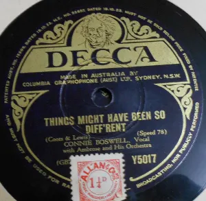Pochette de Things Might Have Been So Different / I'll Never Say "Never Again" Again de Connee Boswell