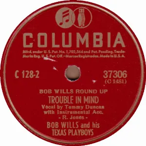 Pochette de New San Antonio Rose / Trouble In Mind de Bob Wills and His Texas Playboys