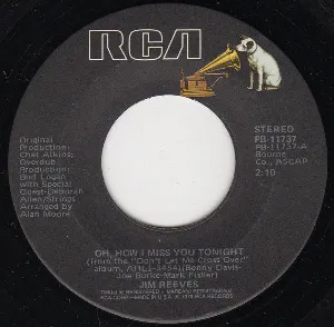 Pochette de Oh, How I Miss You Tonight / The Talking Walls de Jim Reeves