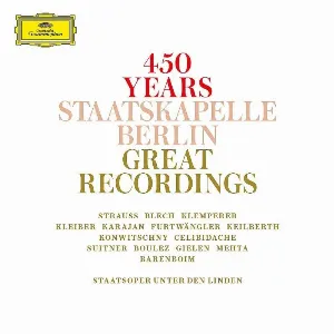 Pochette de 450 Years Staatskapelle Berlin Great Recordings de Staatskapelle Berlin