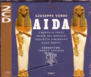 Pochette de Aida de Oliviero de Fabritiis - Maria Callas - Mario Del Monaco - Giuseppe Verdi - Giuseppe Taddei