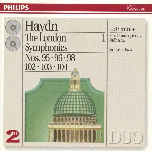 Pochette The London Symphonies, 1: Nos. 95, 96, 98, 102, 103, 104