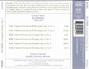 Pochette Concerti Grossi, op. 3, nos. 1-6