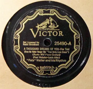 Pochette de A Thousand Dreams of You / Swingin’ Them Jingle Bells de Fats Waller and His Rhythm