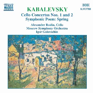 Pochette de Cello Concertos nos. 1 and 2 / Symphonic Poem: Spring de Alexander Rudin - Igor Golovchin - Moscow Symphony Orchestra