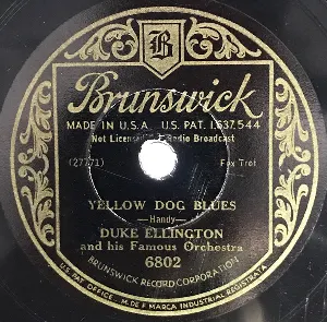 Pochette Yellow Dog Blues / Tishomingo Blues