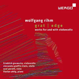 Pochette de Grat / Edge de Wolfgang Rihm