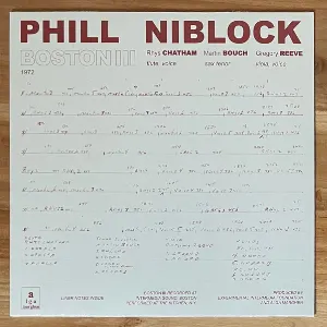 Pochette de Boston III / Tenor / Index de Phill Niblock