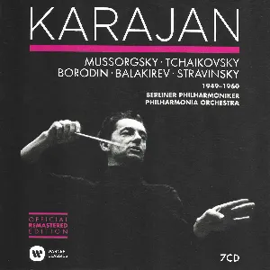 Pochette Mussorgsky, Tchaikovsky, Borodin, Balakirev, Stravinsky (1949-1960)
