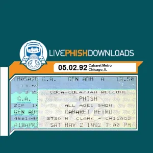 Pochette de 1992-05-02: Cabaret Metro, Chicago, IL, USA de Phish