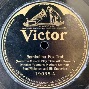 Pochette de Bambalina / Lady Butterfly de Paul Whiteman and His Orchestra