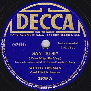 Pochette de Say "Si Si" / Pick-A-Rib de Woody Herman and His Orchestra