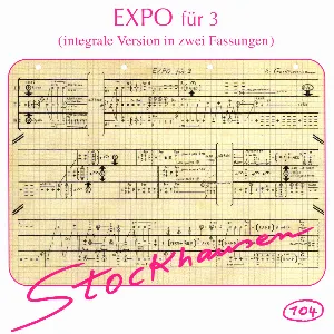Pochette de EXPO für 3 de Karlheinz Stockhausen