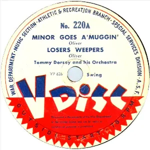 Pochette de Minor Goes a’Muggin’ / Losers Weepers / Not So Quiet Please de Tommy Dorsey and His Orchestra