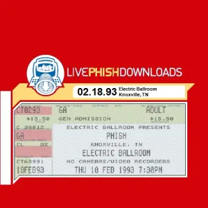 Pochette de 1993-02-18: Electric Ballroom, Knoxville, TN, USA de Phish