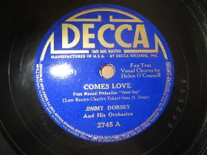 Pochette de Comes Love / Let's Make Memories Tonight de Jimmy Dorsey and His Orchestra