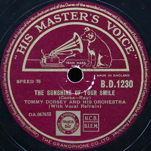 Pochette de The Sunshine of Your Smile / Until de Tommy Dorsey and His Orchestra
