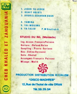 Pochette de Cheb Khaled Et Cheba Zahouania de Khaled - Chaba Zahouania