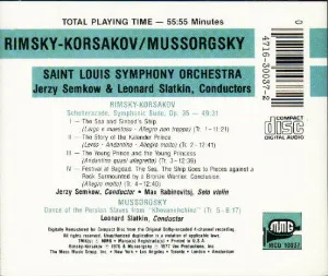 Pochette Rimsky-Korsakov: Sheherazade / Mussorgsky: Khovanschchina