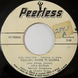 Pochette de Cuando nadie te quiera / Anoche estuve llorando de Lola Beltrán