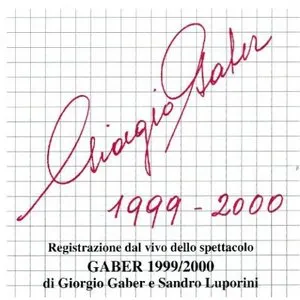 Pochette de Gaber 1999/2000 de Giorgio Gaber