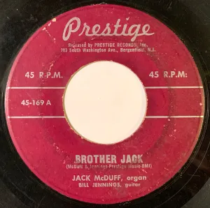 Pochette de Brother Jack / Organ Grinder's Song de “Brother” Jack McDuff