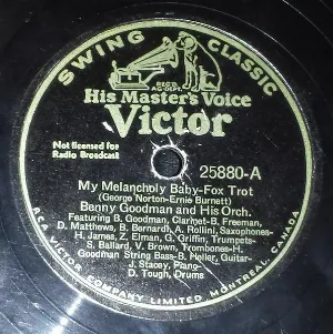 Pochette de My Melancholy Baby / Wrappin' It Up de Benny Goodman and His Orchestra