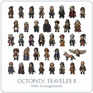Pochette de OCTOPATH TRAVELER II 16bit Arrangements de Yasunori Nishiki