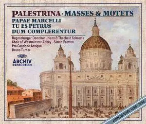 Pochette de Masses & Motets (Papae Marcelli / Tu Es Petrus / Dum Complerentur) de Giovanni Pierluigi da Palestrina