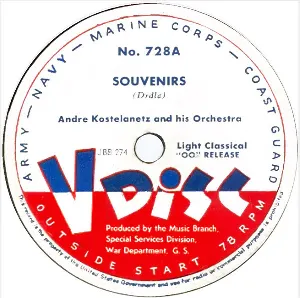 Pochette de Souvenirs / Rhapsody in Blue de André Kostelanetz and His Orchestra