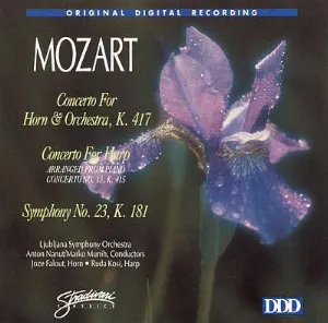 Pochette Concerto for Horn & Orchestra, K. 417 / Concerto for Harp / Symphony no. 23, K. 181