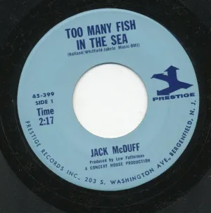 Pochette de Too Many Fish in the Sea / Walk on By de “Brother” Jack McDuff