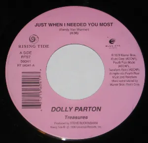 Pochette de Just When I Needed You Most / For the Good Times de Dolly Parton