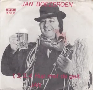 Pochette de Daar kan ik nou nooit genoeg van krijgen / 1, 2, 3, 4 hup met de geit de Jan Boezeroen