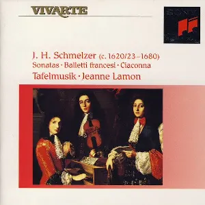 Pochette de Sonatas / Balletti Francesi / Ciaconna de Tafelmusik - Jeanne Lamon - Johann Heinrich Schmelzer