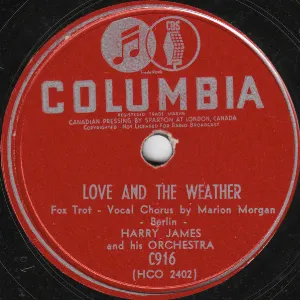 Pochette de Love and the Weather / Forgiving You de Harry James and His Orchestra