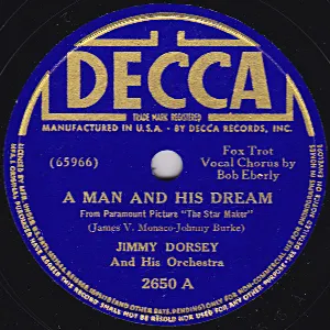 Pochette de A Man and His Dream / Go Fly a Kite de Jimmy Dorsey and His Orchestra