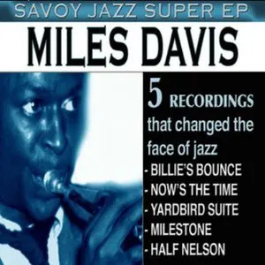 Pochette Savoy Jazz Super EP: Miles Davis