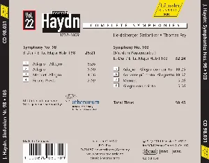 Pochette de Complete Symphonies Vol. 22, Symphony No. 98 & Symphony No. 103 de Heidelberger Sinfoniker - Thomas Fey - Joseph Haydn