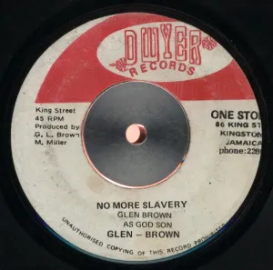 Pochette de No More Slavery / South East Rock de Glen Brown