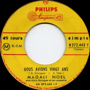 Pochette Nous avions vingt ans / Mon a, mon amour