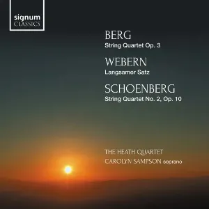 Pochette Berg: String Quartet Op. 3 / Webern: Langsamer Satz / Schoenberg: String Quartet No. 2, Op. 10