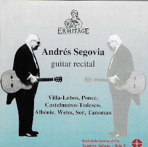 Pochette de Guitar Recital de Andrés Segovia
