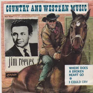 Pochette de Where Does a Broken Heart Go / I Could Cry de Jim Reeves