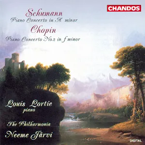 Pochette Schumann: Piano Concerto in A minor / Chopin: Piano Concerto no. 2 in F minor
