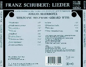 Pochette Lieder nach Gedichten von Johann Mayrhofer